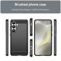 Калъф за Samsung Galaxy S25 - Carbon Silicone - Черен