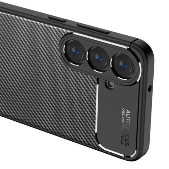 Калъф за Samsung Galaxy S25 - CarbonFiber - Черен