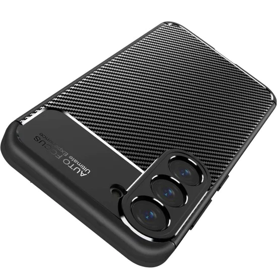 Калъф за Samsung Galaxy S25 - CarbonFiber - Черен