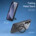 Калъф за Samsung Galaxy S25 - Dux Ducis Aimo Aimo MagSafe MagSafe Magnetic Stand - Черен