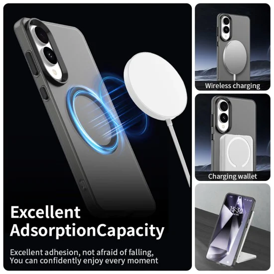 Калъф за Samsung Galaxy S25 Edge - CandyCase MagSafe - черен