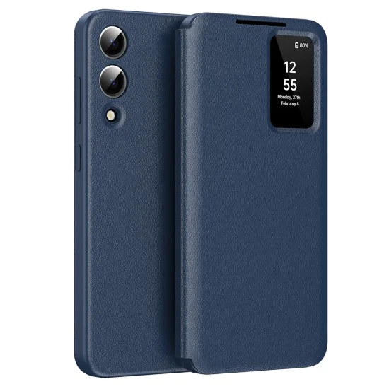 Калъф за Samsung Galaxy S25 Edge - SmartView Series - син