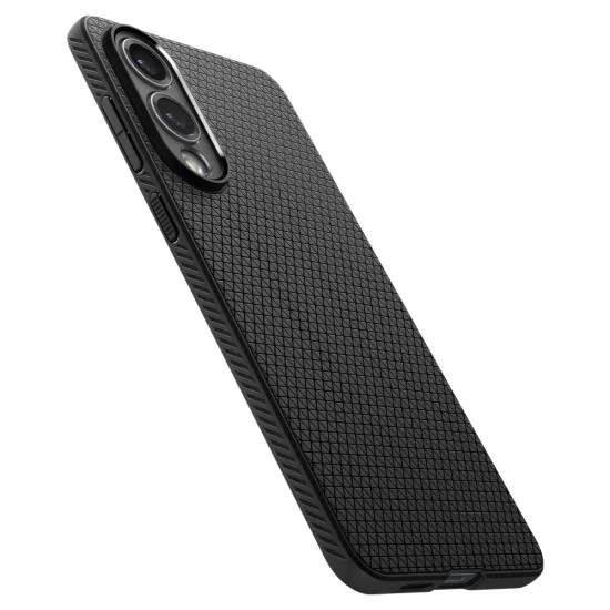 Калъф за Samsung Galaxy S25 Edge - Spigen - Liquid Air - Матово Черно
