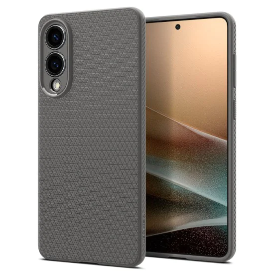 Калъф за Samsung Galaxy S25 Edge - Spigen - Liquid Air - Мраморно Сив