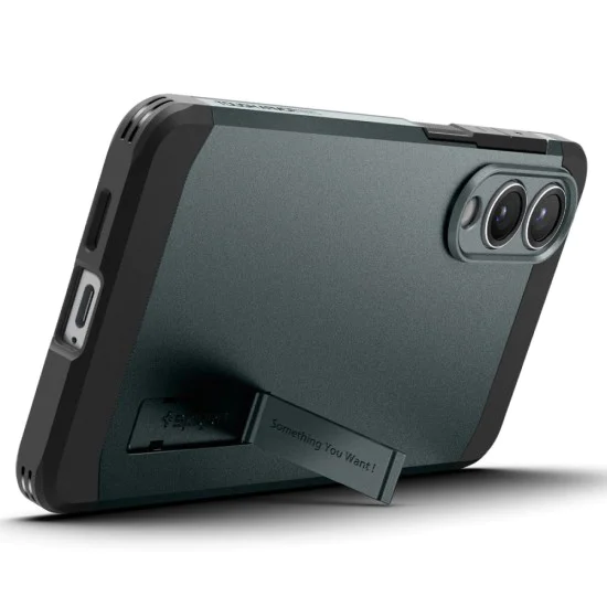 Калъф за Samsung Galaxy S25 Edge - Spigen - Tough Armor MagSafe - Abyss Green