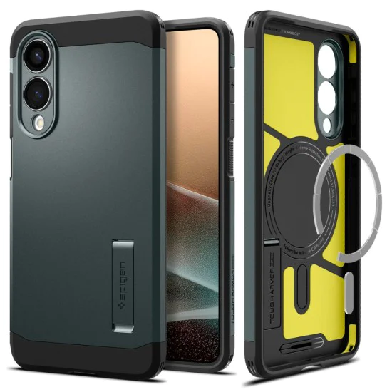 Калъф за Samsung Galaxy S25 Edge - Spigen - Tough Armor MagSafe - Abyss Green