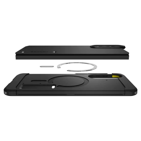 Калъф за Samsung Galaxy S25 Edge - Spigen - Tough Armor MagSafe - Черен