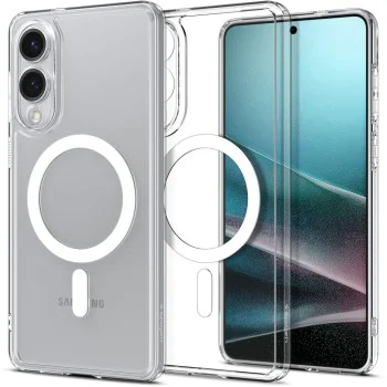 Калъф за Samsung Galaxy S25 Edge - Spigen - Ultra Hybrid MagSafe - Прозрачен / White