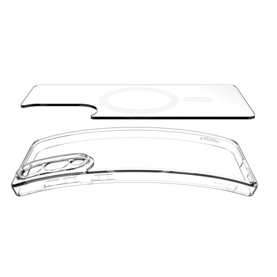 Калъф за Samsung Galaxy S25 Edge - Spigen - Ultra Hybrid MagSafe - Прозрачен / White