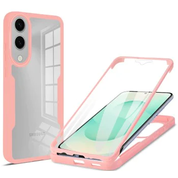 Калъф за Samsung Galaxy S25 Edge - Techsuit - ColorVerse 360 ​​Series + Screen Protector - Pink