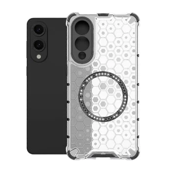 Калъф за Samsung Galaxy S25 Edge - Techsuit - HoneyComb Shield MagSafe - Бял