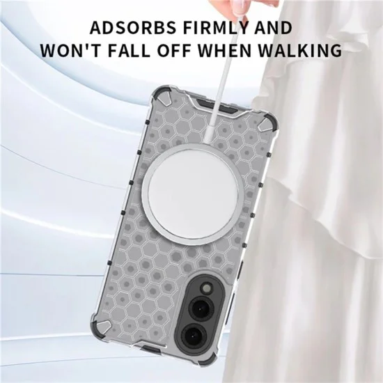 Калъф за Samsung Galaxy S25 Edge - Techsuit - HoneyComb Shield MagSafe - Бял