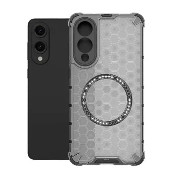 Калъф за Samsung Galaxy S25 Edge - Techsuit - HoneyComb Shield MagSafe - Черен