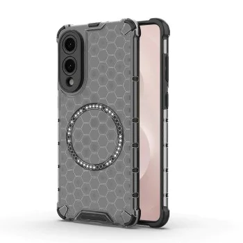 Калъф за Samsung Galaxy S25 Edge - Techsuit - HoneyComb Shield MagSafe - Черен