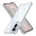 Калъф за Samsung Galaxy S25 Edge - Techsuit - Удароустойчив Clear Silicone MagSafe - Прозрачен