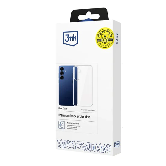 Калъф за Samsung Galaxy S25 FE - 3mk Clear Case - Прозрачен
