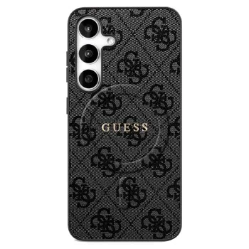 Калъф за Samsung Galaxy S25 FE - Guess - 4G Ring Classic Logo MagSafe (GUHMS25FEG4GFRK) - Черен