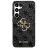 Калъф за Samsung Galaxy S25 FE - Guess - Кожен 4G Метално Лого (GUHCS25FE4GMGGR) - Черен