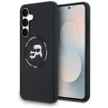 Калъф за Samsung Galaxy S25 FE – Karl Lagerfeld (KLHMS25FESKCHTCK) Silicone KC Heads MagSafe – Черен