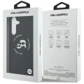 Калъф за Samsung Galaxy S25 FE – Karl Lagerfeld (KLHMS25FESKCHTCK) Silicone KC Heads MagSafe – Черен