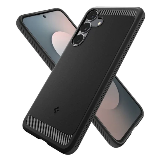 Калъф за Samsung Galaxy S25 FE – Spigen Rugged Armor – Матово черен