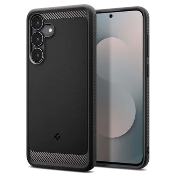 Калъф за Samsung Galaxy S25 FE – Spigen Rugged Armor – Матово черен