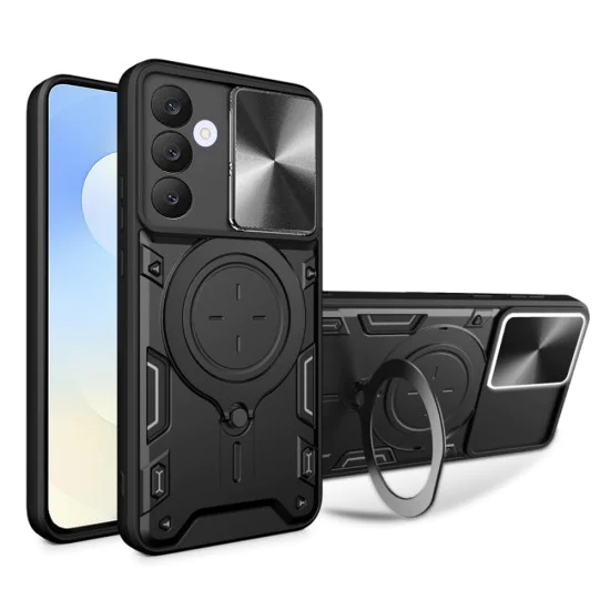 Калъф за Samsung Galaxy S25 FE - Techsuit - CamGuard Pro - Черен