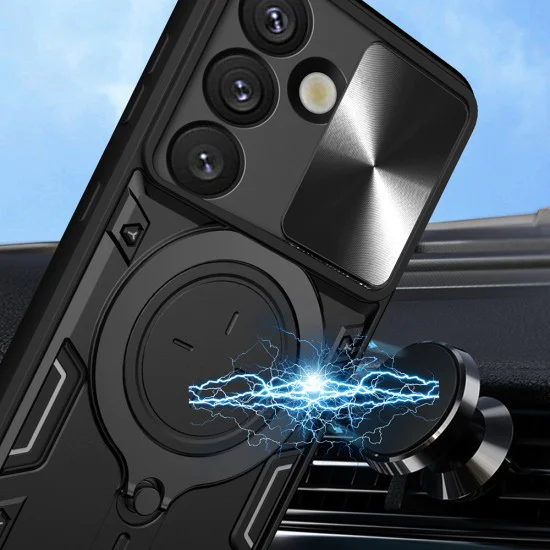 Калъф за Samsung Galaxy S25 FE - Techsuit - CamGuard Pro - Лилав