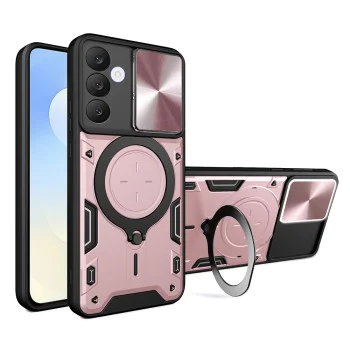Калъф за Samsung Galaxy S25 FE - Techsuit - CamGuard Pro - Розово злато