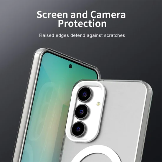 Калъф за Samsung Galaxy S25 FE - Techsuit - CandyCase MagSafe - Бял