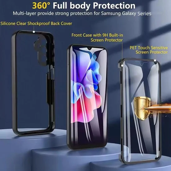 Калъф за Samsung Galaxy S25 FE - Techsuit - ColorVerse 360 ​​MagSafe Series + протектор за екран - лилав