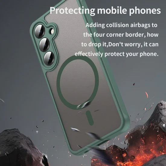 Калъф за Samsung Galaxy S25 FE - Techsuit - HaloFrost II MagSafe - Зелен