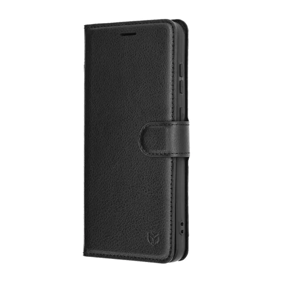 Калъф за Samsung Galaxy S25 FE - Techsuit - Leather Folio - Черен