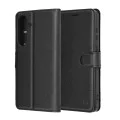 Калъф за Samsung Galaxy S25 FE - Techsuit - Leather Folio - Черен