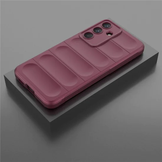 Калъф за Samsung Galaxy S25 FE - Techsuit - Magic Shield - Бордо