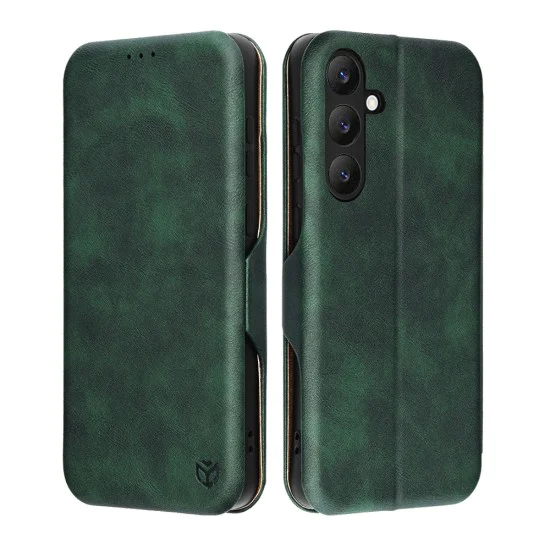 Калъф за Samsung Galaxy S25 FE - Techsuit - Safe Wallet Plus - Зелен