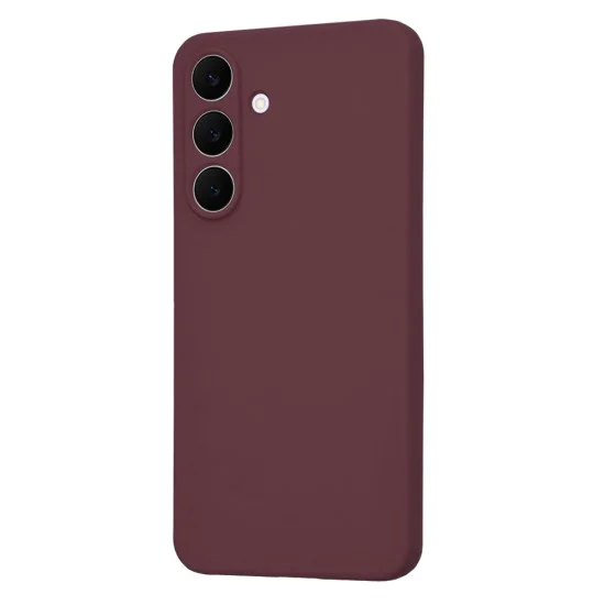 Калъф за Samsung Galaxy S25 FE - Techsuit - SoftFlex - Сливово червен