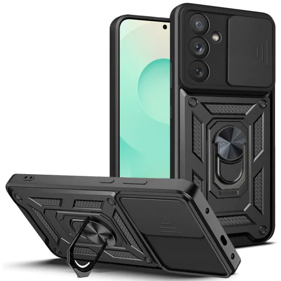 Калъф за Samsung Galaxy S25 FE - Techsuit - серия CamShield - Черен