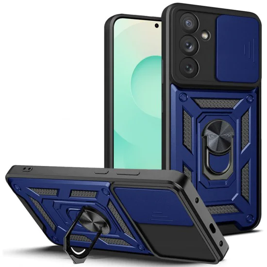 Калъф за Samsung Galaxy S25 FE - Techsuit - серия CamShield - Син