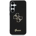 Калъф за Samsung Galaxy S25 - Guess - Glitter Script Big 4G Logo (GUHCS25SHG4SGK) - Черен
