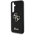 Калъф за Samsung Galaxy S25 - Guess - Glitter Script Big 4G Logo (GUHCS25SHG4SGK) - Черен