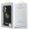 Калъф за Samsung Galaxy S25 - Guess - Glitter Script Big 4G Logo (GUHCS25SHG4SGK) - Черен