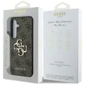 Калъф за Samsung Galaxy S25 - Guess - Hardcase 4G Big Metal Logo (GUHCS25S4GMGBR) - Кафяв