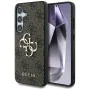 Калъф за Samsung Galaxy S25 - Guess - Hardcase 4G Big Metal Logo (GUHCS25S4GMGBR) - Кафяв