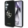Калъф за Samsung Galaxy S25 - Guess - Силиконов 4G Big Metal Logo (GUHCS25SS4SMDK) - Черен