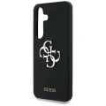 Калъф за Samsung Galaxy S25 - Guess - Силиконов 4G Big Metal Logo (GUHCS25SS4SMDK) - Черен