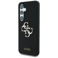 Калъф за Samsung Galaxy S25 - Guess - Силиконов 4G Big Metal Logo (GUHCS25SS4SMDK) - Черен