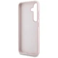 Калъф за Samsung Galaxy S25 - Guess - Силиконов 4G Big Metal Logo (GUHCS25SS4SMDP) - Розов