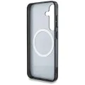 Калъф за Samsung Galaxy S25 - Guess - IML Metal Glitter 4G Circle Triangle MagSafe (GUHMS25SHG4PRTGK) - Черен