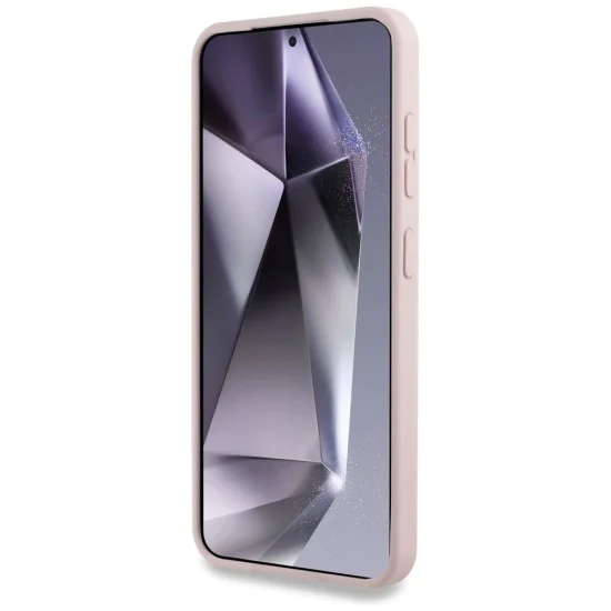 Калъф за Samsung Galaxy S25 - Karl Lagerfeld - Silicone Double Heads (KLHMS25SSKCHTCP) - Розов